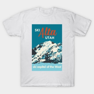 Ski Alta Vintage Poster T-Shirt